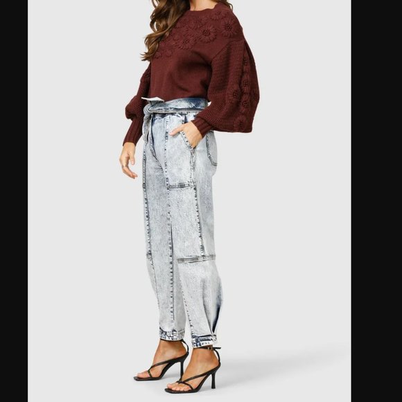 Free People Ministry of Style Denim paperbag jean - Picture 3 of 10